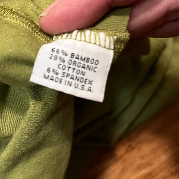 bryn Walker Chartreuse Green Long Sleeve Tunic Dress w/pockets. Size Large - Picture 10 of 14